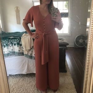 BNDI coral jumpsuit size M NWT